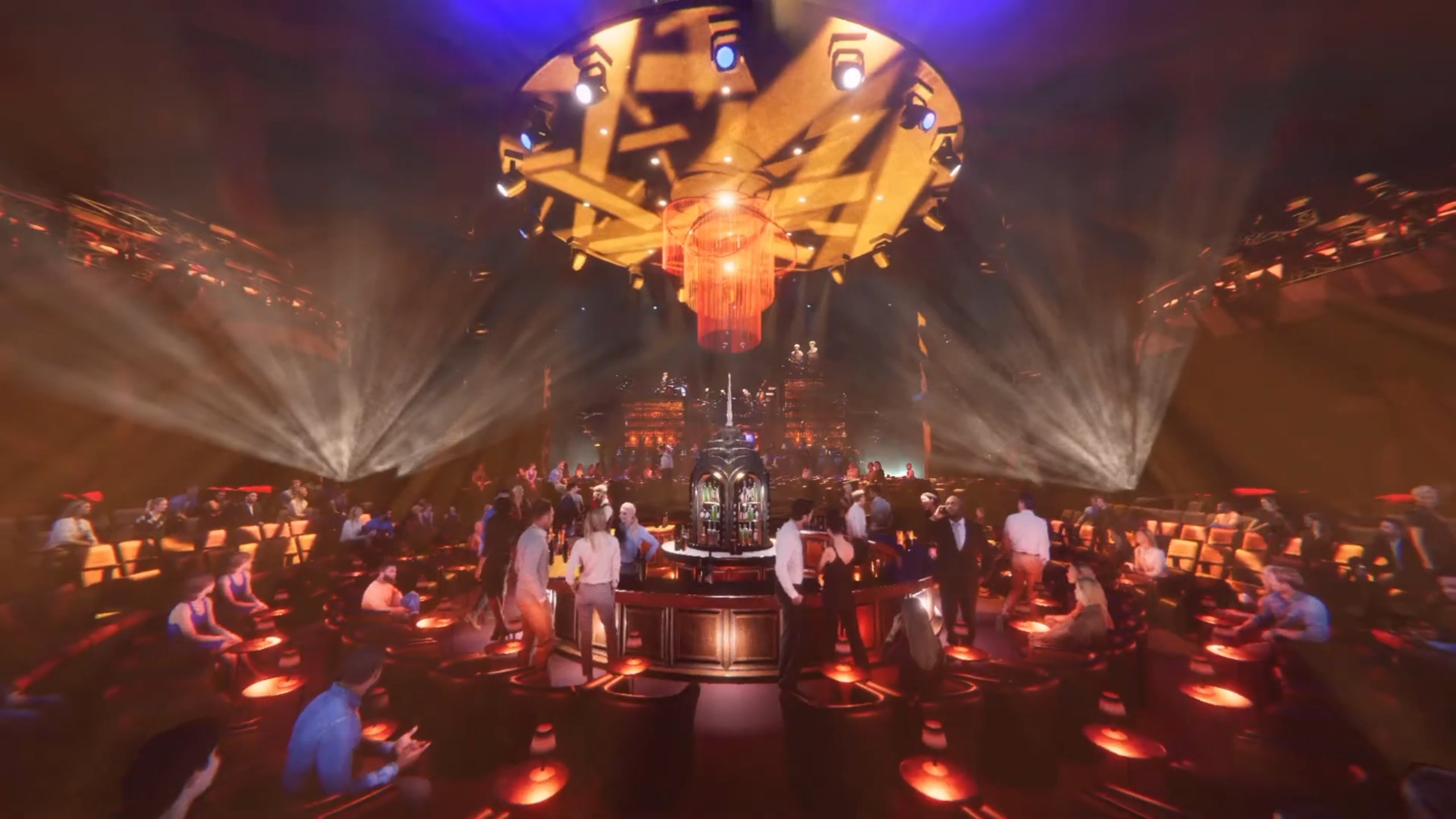 Mad Apple stage previsualization with screen layout