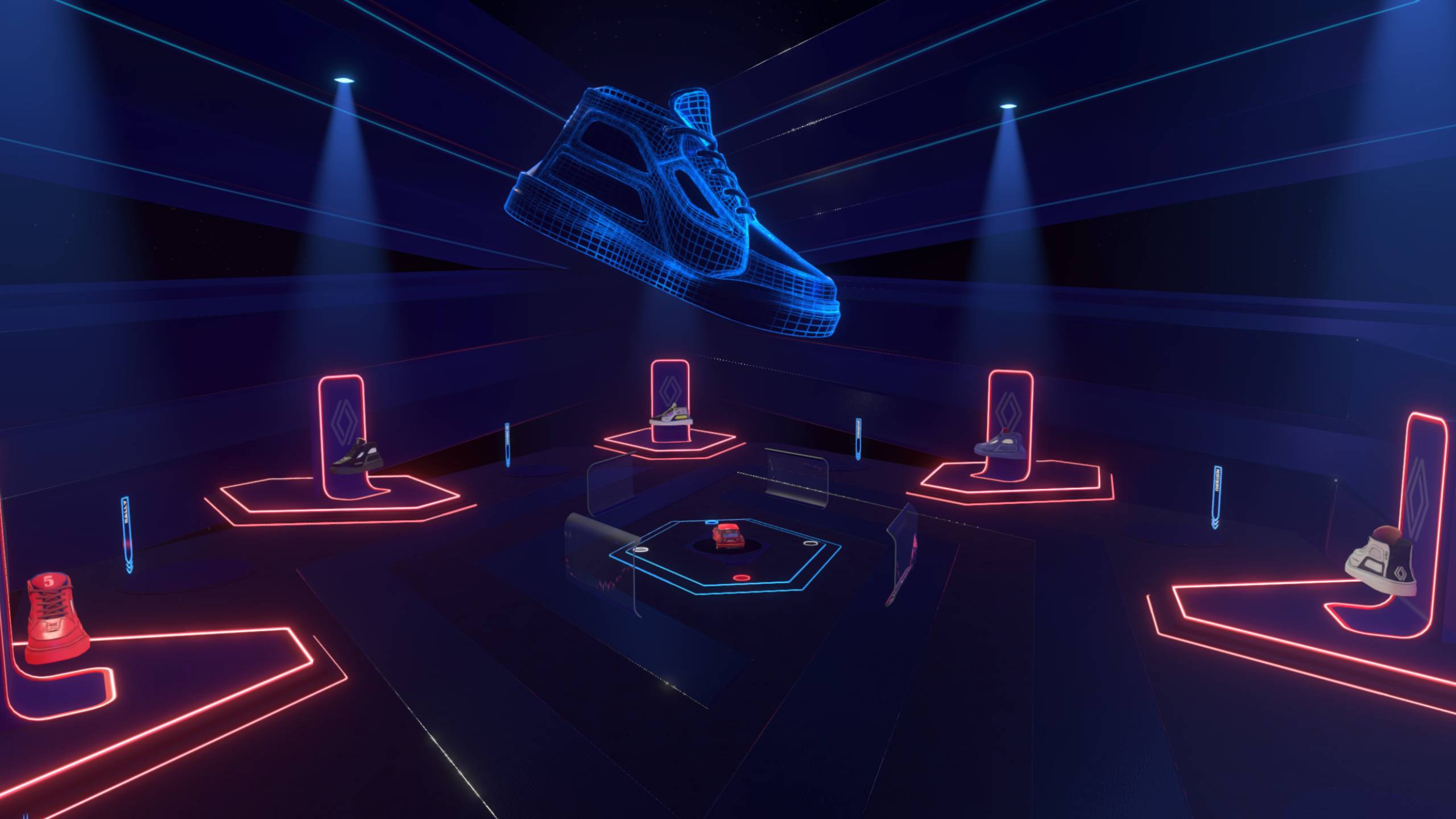 Racing Shoe5 immersive environment detail